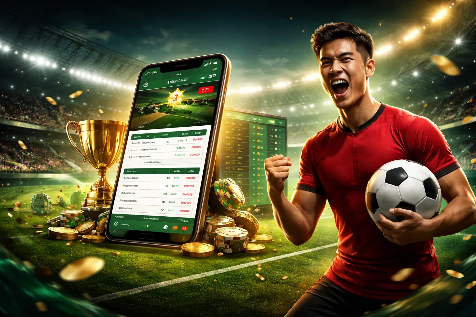 Hình ảnh nền cá cược thể thao và casino trực tuyến
